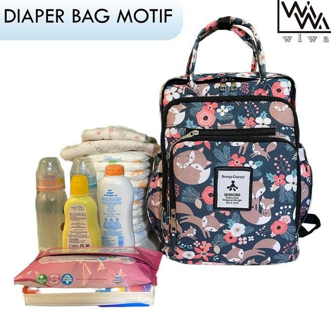 Tas Perlengkapan Bayi MONOBE - Diaper Bag Motif GS