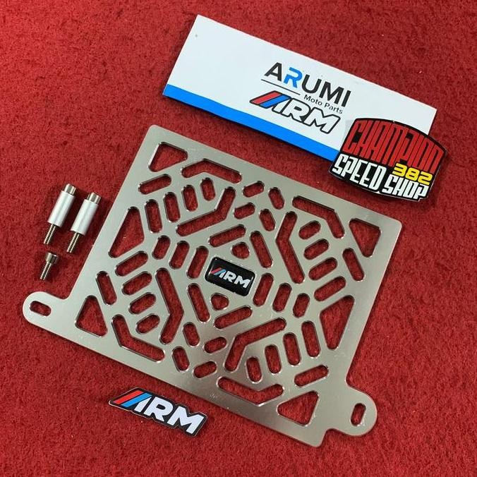 Cover Radiator Arumi Arm Cyber Silver All New Nmax 2020 2021 2022 High Quality