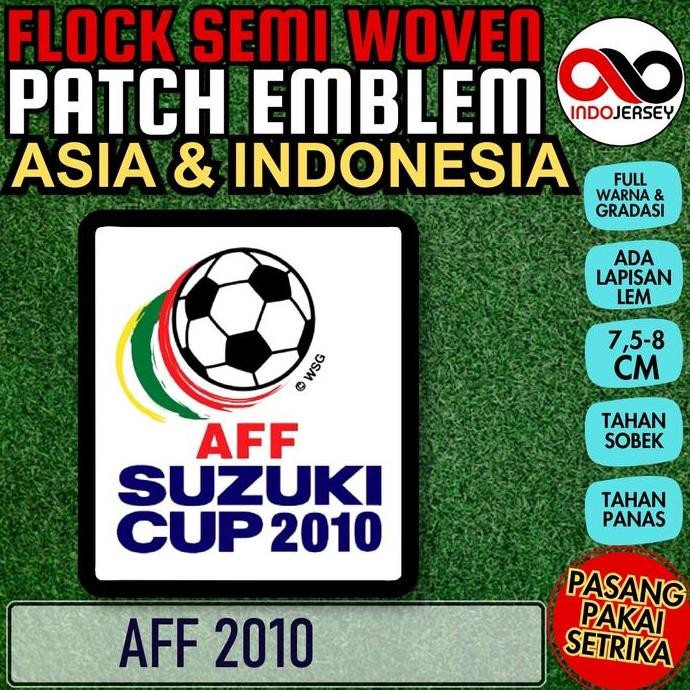 Buruan serbu] Patch Badge Emblem Flock Semi Woven Setrika iron-on Jersey Liga Sepak Bola Asia AFF SU