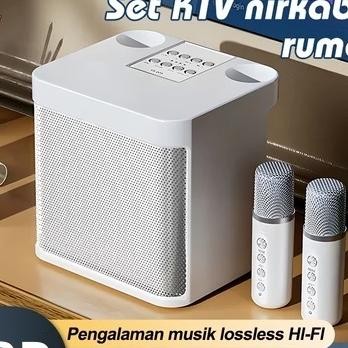 Speaker Bluetooth Karaoke 2 Mic Wireless Outdoor Party Ktv Ys203 Voice Karaoke Speaker Bluetooth 5.3