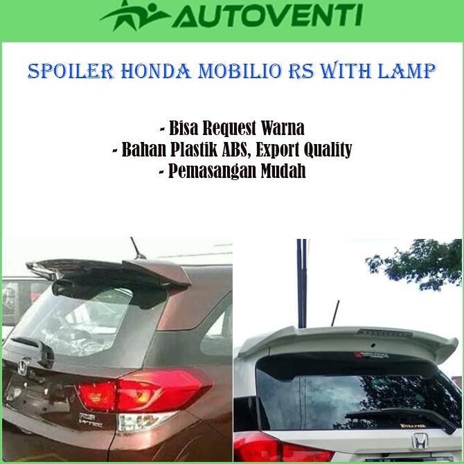 SPOILER MOBILIO RS DENGAN LAMPU / SPOILER MOBILIO WITH LAMP ORIGINAL DAN TERPERCAYA
