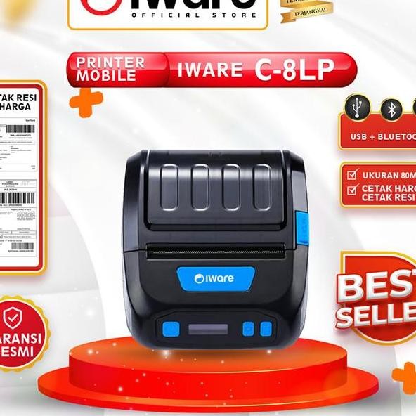 Label Printer Barcode Thermal Iware C8Lp C80Lp 80Mm Bluetooth