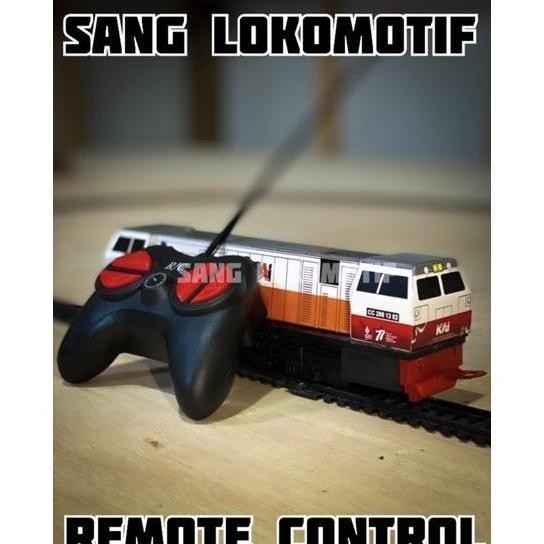 Miniatur Kereta Api Lokomotif cc206 hut ri 77 Mesin RC bisa