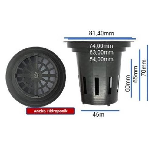 Promo Cod Netpot Hidroponik 8Cm Hitam/ Netpot Aqua Gelas 8 Cm ....