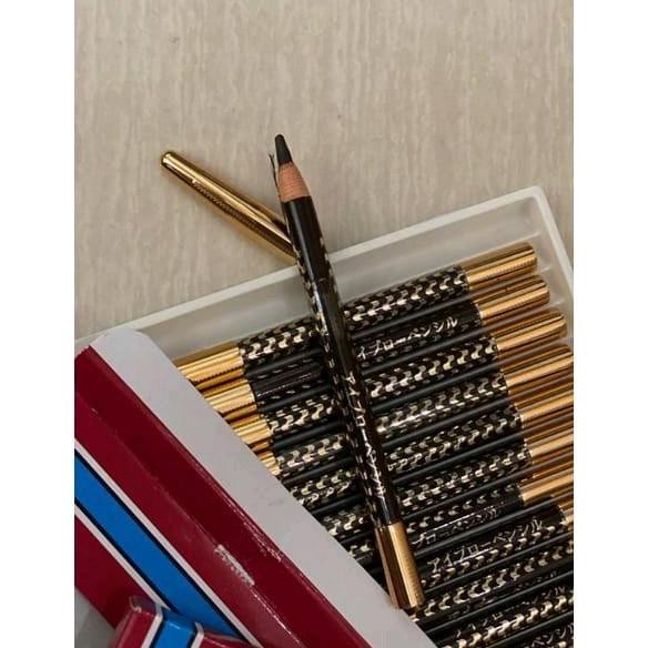 PROMO - Pensil Alis Mua Original jepang Ujung lancip warna Coklat dan Hitam Pencil tarik Benang taha