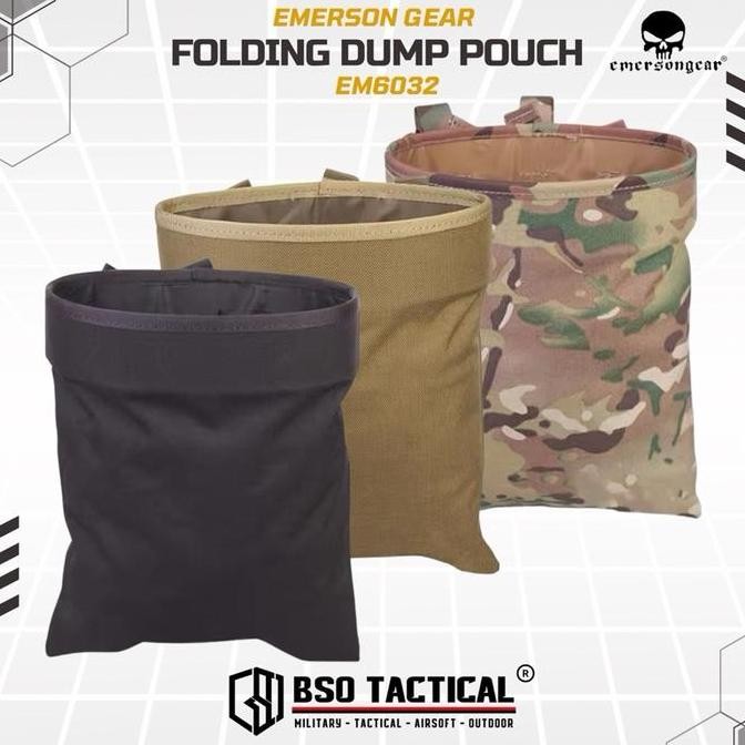 Ready Emerson Gear Tactical Dump Pouch Emerson Bag 1000D Cordura Em6032 Multifungsi