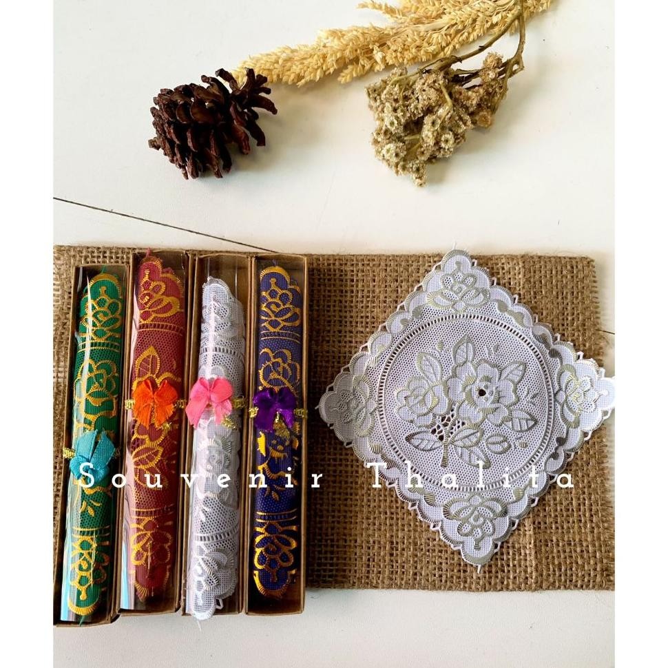 50Pcs Souvenir Tatakan Gelas Bok