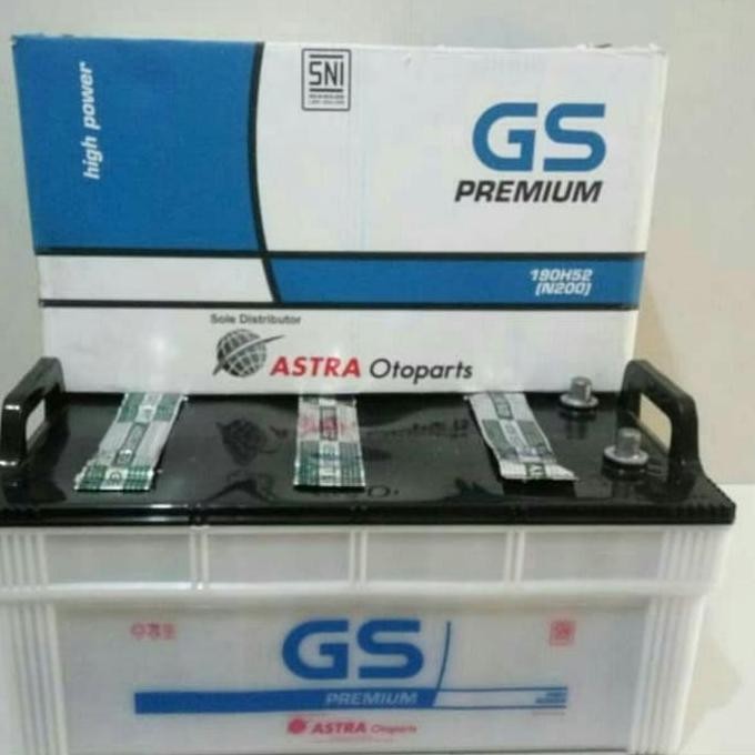 NEW Aki Genset/ Aki kapal/ GS Astra Premium N200/ GS N200/ 12V 200Ah