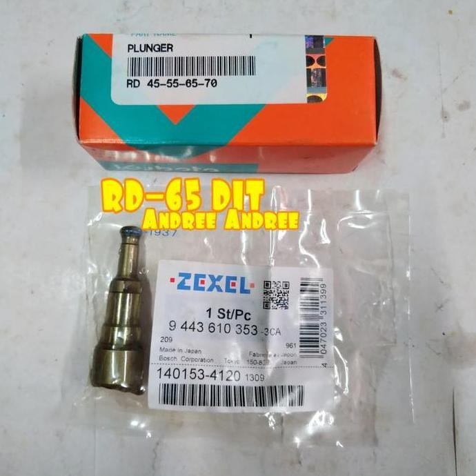 TERBARU - Plunger Assy Kubota RD-45 RD-55 RD-65 - Original