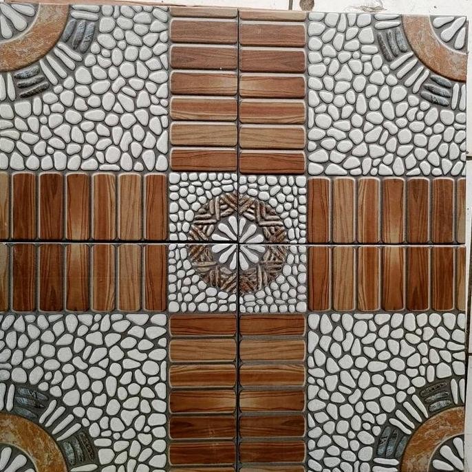 Terbaik Keramik 30X30 Motif Kayu Natural / Keramik Lantai/ Keramik Tangga Kayu 100% Ori