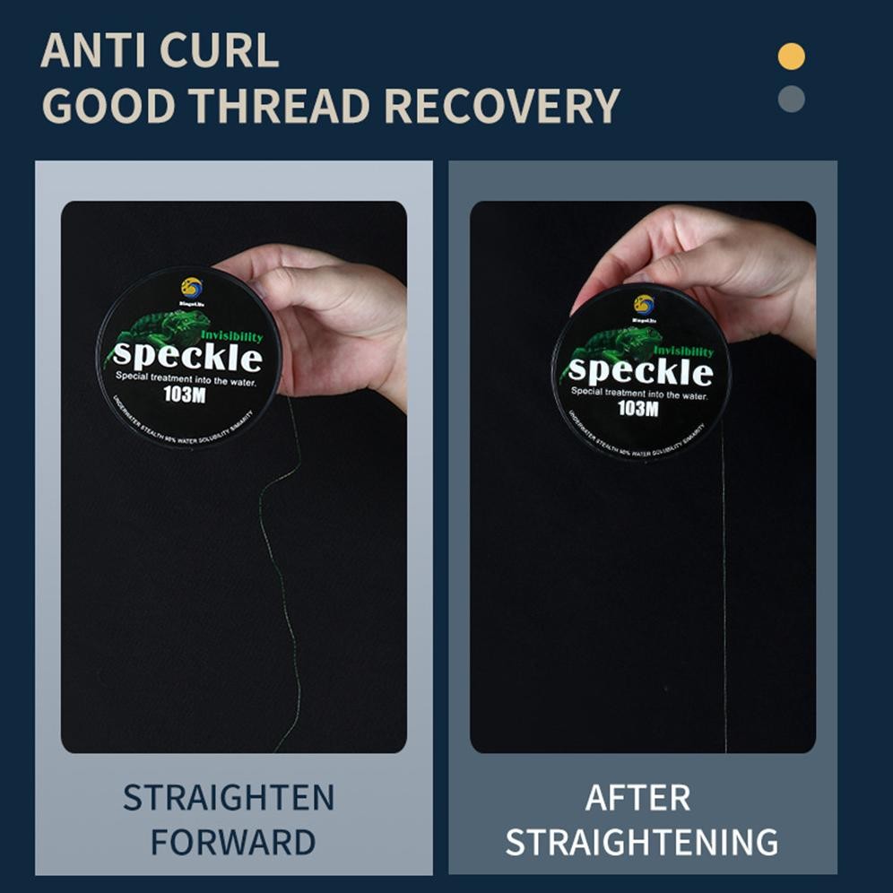 New Senar Pancing Nilon Speckle Senar Kuat Anti Keriting Mudah Tenggelam 100 Meter Original