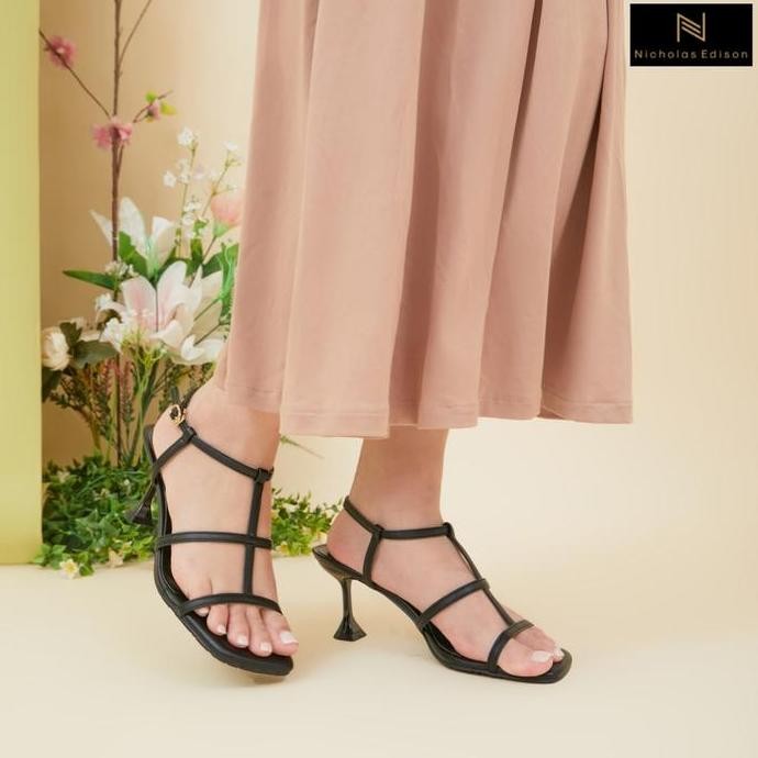 Nicholas Edison Heel Fifi Sandal Heels Strappy Stiletto