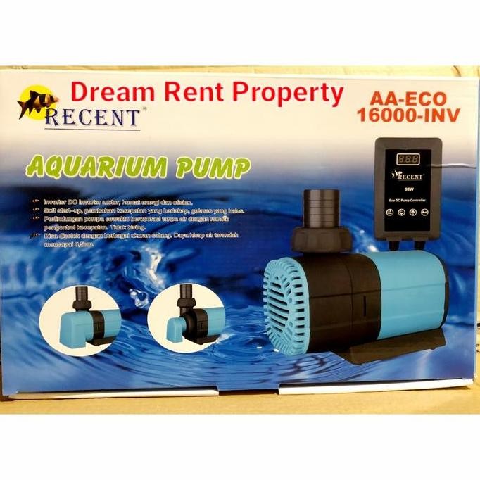 Mesin Pompa Akuarium Filter Kolam Aqurium Pump RECENT AA-ECO-16000-INV