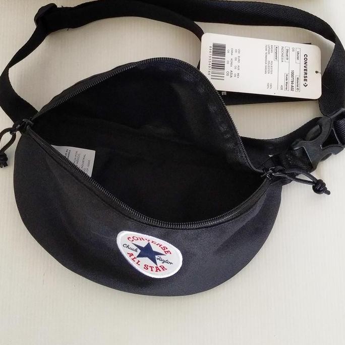 Tas Selempang Minimalis Converse Waistbag Mini Black/Tas Converse/Tas Pinggang/Tas Selempang
