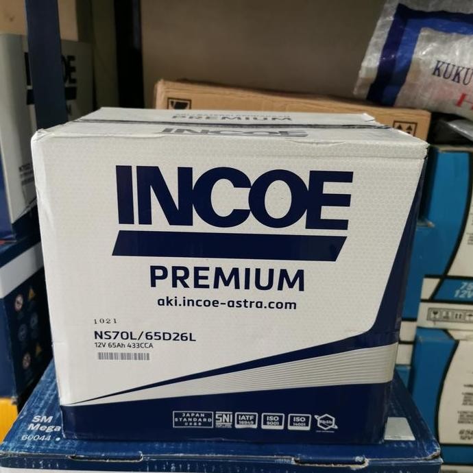 AKI BATERAI BASAH INCOE PREMIUM NS70L/65D26L GRS 3 BLN ESCAPE INNOVA