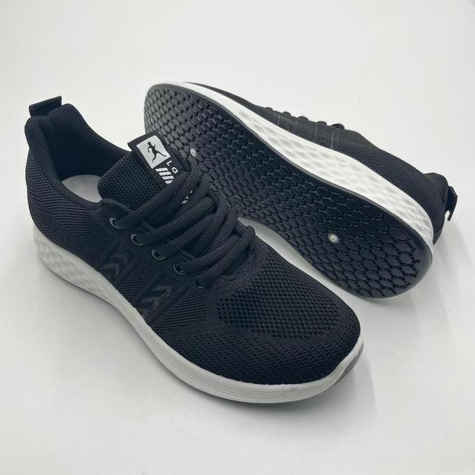 Laviola 4017 Lsy - Sneakers Casual Wanita Black Dan Grey Shoes