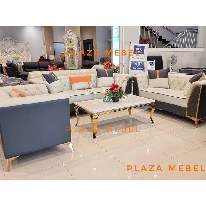 Set Sofa 321 M80 Mewah ( Tanpa Meja ) New Best Quality 100% Original