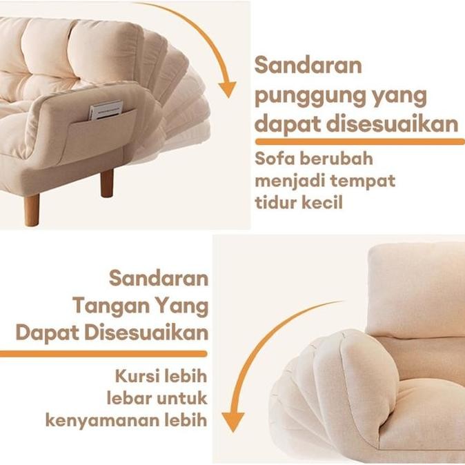 TETE-Sofa Lipat Sofa Bed Sofa Promo Depan Tv Sandaran Empuk Sofa ekstra tebal Sofa yang nyaman minim