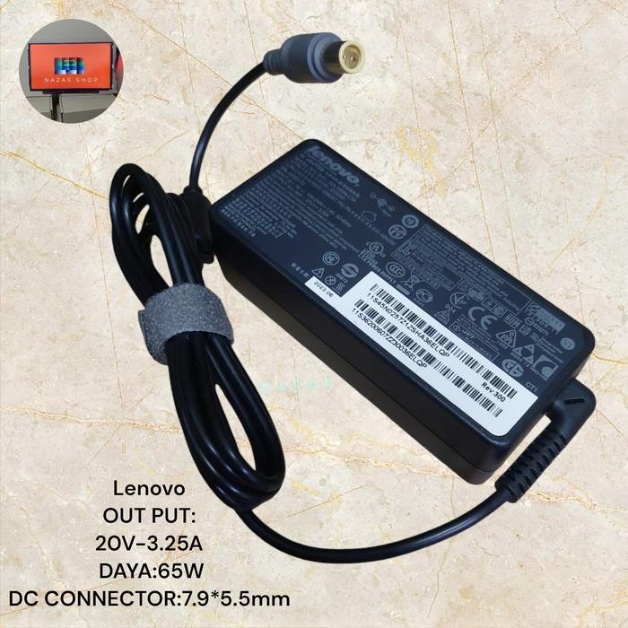 Adaptor Charger Lenovo ThinkPad X200 X200i X201 X201i X220 X220i 20V 3.25A 65W Original