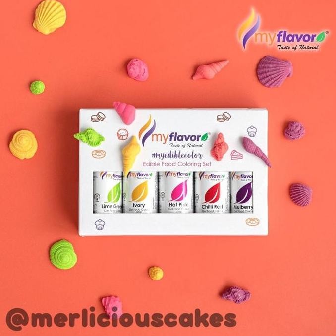 {{{{}}] My Flavor Summer Crush Gel Food Color Set Food Colour