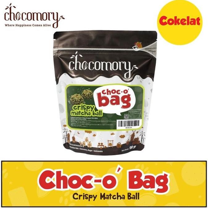Promo Chocomory Choco Bag Crispy Matcha Ball 150g COD