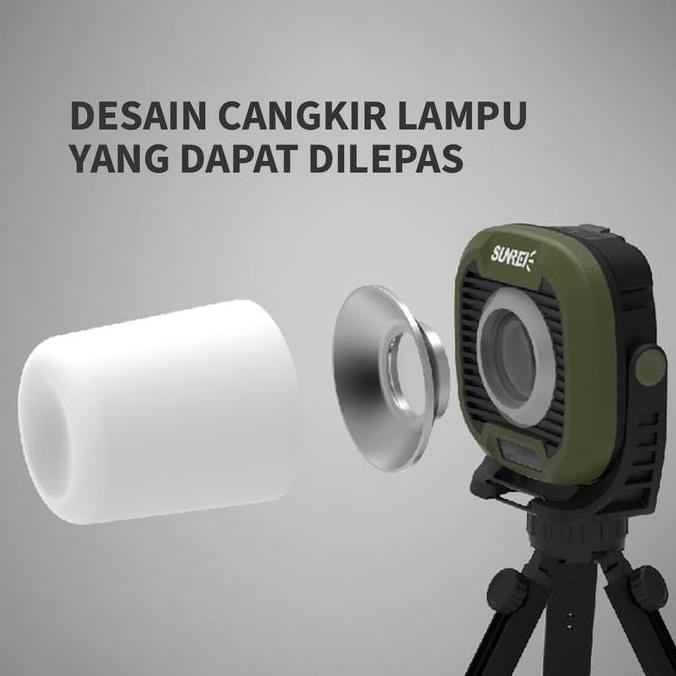 LAMPU CAHAYA TERANG 1500 LUMENS - SUNREI C1500-PRO