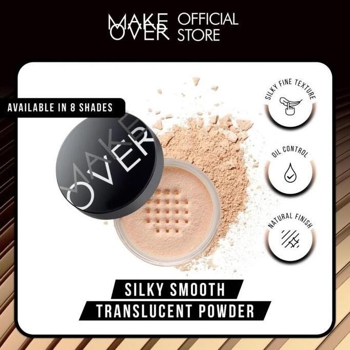 Terbaik Make Over Silky Smooth Translucent Powder 35 G - Bedak Tabur 100% Ori