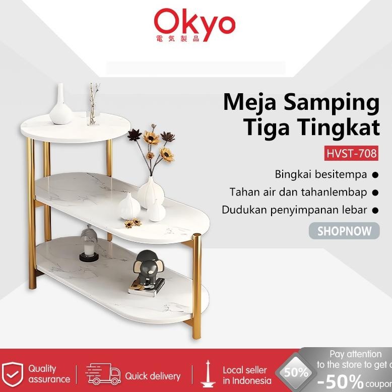 Meja Minimalis Bufet Marmer Kemewahan Ringan Meja Kopi Meja Nakas Meja Tamu Furniture Ruang Tamu Mej