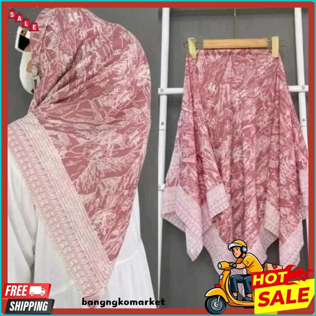 Diskon Up To 70% Hijab Leopard Voal Motif Segi Empat Adem Sr