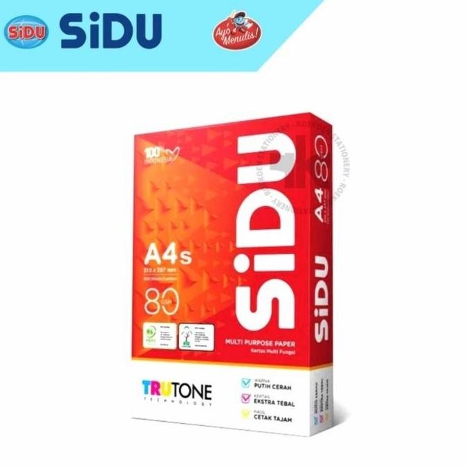 Terbaik Kertas Hvs 70 Gr A4S Kuarto Sidu  Putih Multi Purpose Paper Stationery 100% Ori