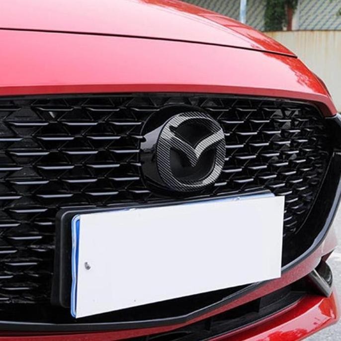 Aksesoris Cx5 - Logo Cover - Emblem Cover Carbon Mazda Cx-5 2012 2013 2014 2015 2016 Restock