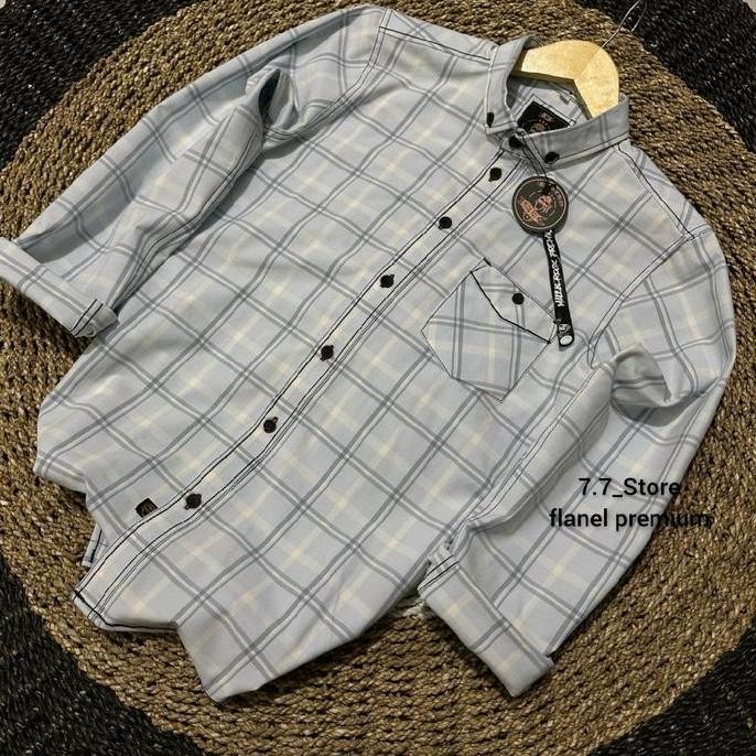 Kemeja Flanel Malebe Rock Premium Quality Kemeja Pria Lengan Panjang Terbaru Kemeja Kotak Kemeja Kan