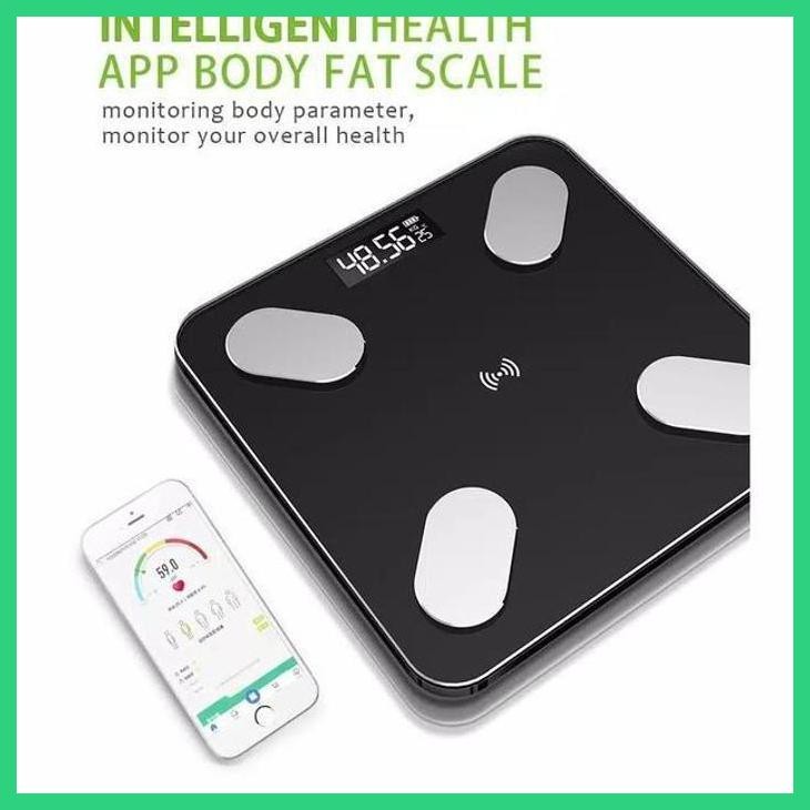 COD TIMBANGAN BADAN DIGITAL CONECT BLUETOOTH - ALAT PENGUKUR BERAT BADAN SIAP KIRIM