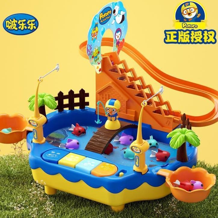 Mainan Kado Anak Toys Mainan Anak Anak Pororo Fishing Pancing Ikan Mainan Edukasi
