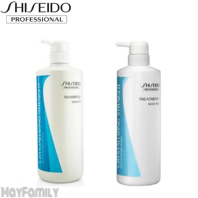 Shampo shiseido crystallizing straight Shampoo plus conditioner 1000ml