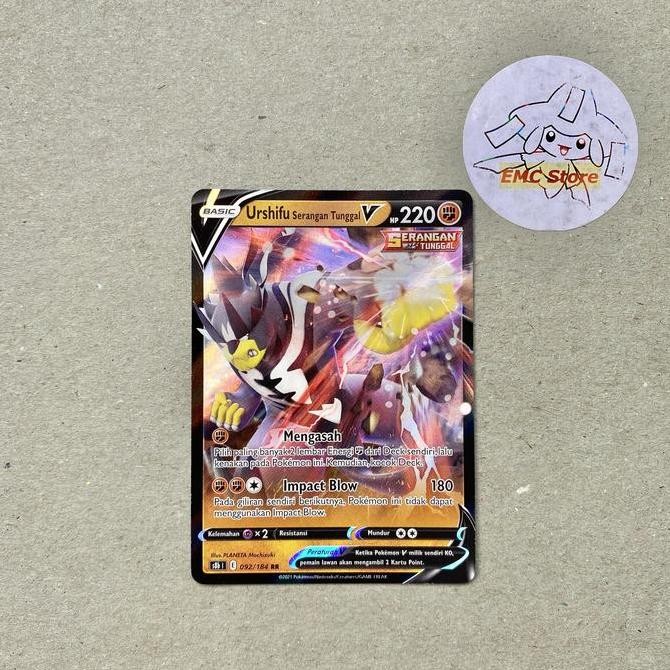 New  Pokemon TCG Indonesia - Urshifu Serangan Tunggal V