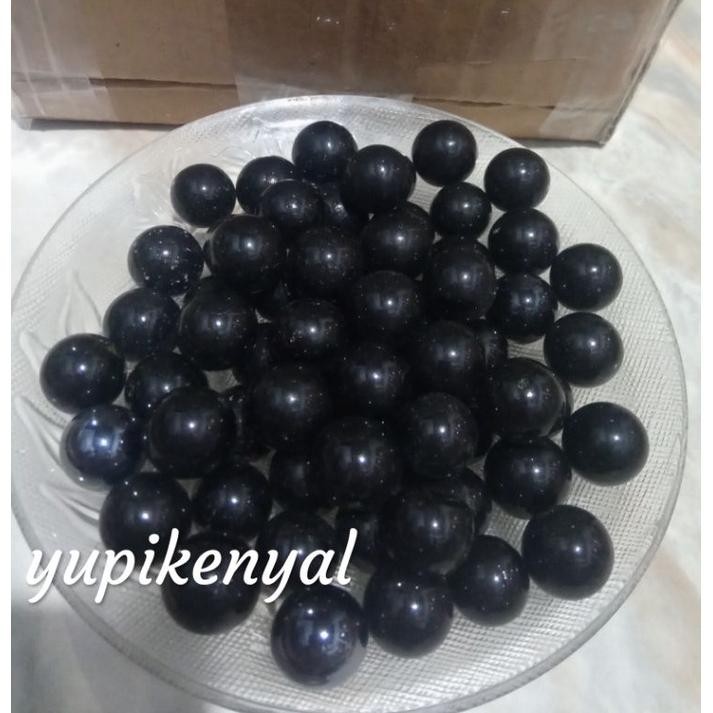 Cod Kelereng Gundu Keleci Hitam Full Pekat 50 Pcs