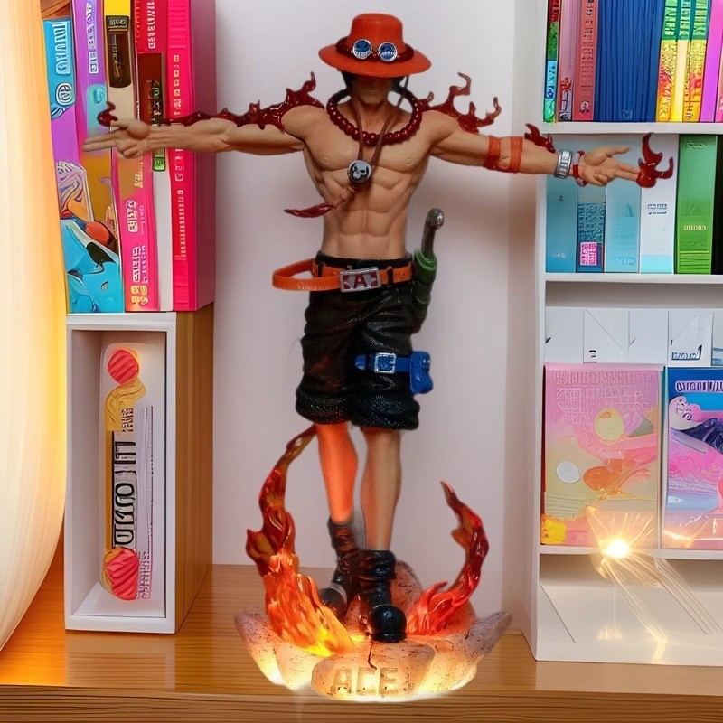 Toy One Piece Resonance gk Cross Arms Ace ace Model Ornament Case Anime Figure