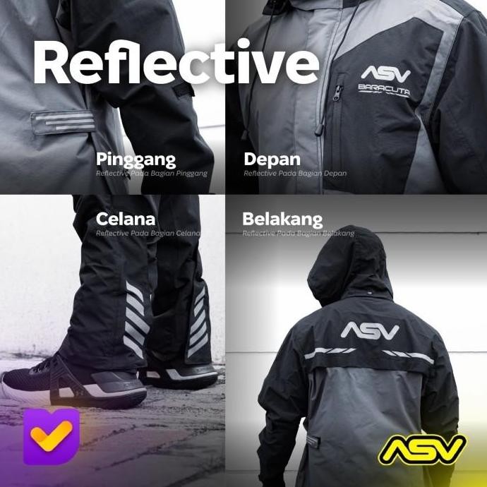 Jas Hujan Asv Setelan Parasut Premium Baracuta