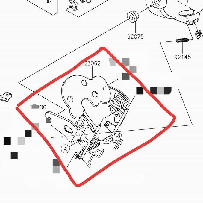 Braket Bracket Breket Dudukan Lampu W175Tr W175 Tr W 175 Tr Original Kawasaki