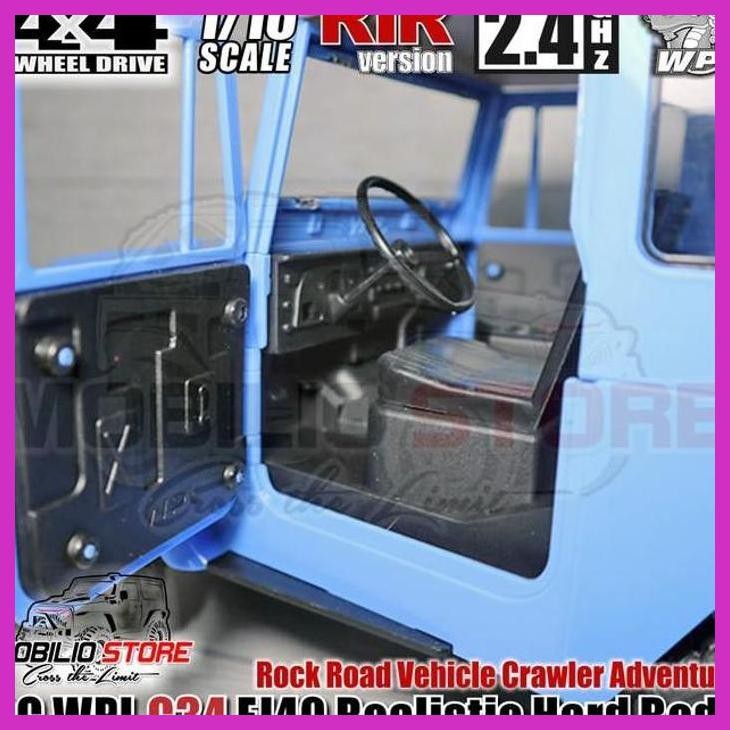 READY READY STOCK WPL C34 RTR FJ40 BIRU REMOTE CONTROL RC CRAWLER 4WD MAINAN REMOTE CONTROL  PART RC