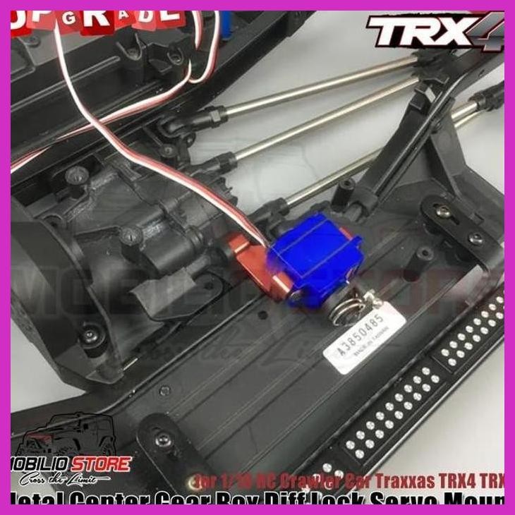 READY METAL CENTER GEAR BOX DIFF LOCK SERVO MOUNT FOR RC TRAXXAS TRX4 TRX6 MAINAN REMOTE CONTROL  PA
