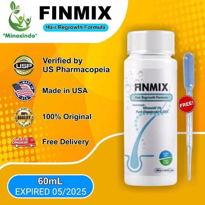 Finmix Minoxidil 5% Pure Finas 0,05% 60Ml ORIGINAL USA 100%