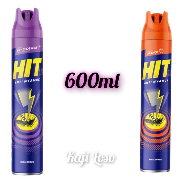 Hit Aerosol Orange & Lili Blossom 600ml / Obat Nyamuk / Obat Nyamuk Hit