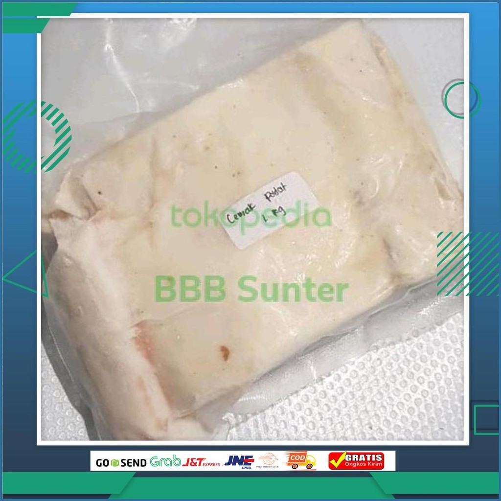 Lemak Padat Babi Bali Tebal Premium Pork Fat Bisa Utk Minyak Dan Ampas Gosend