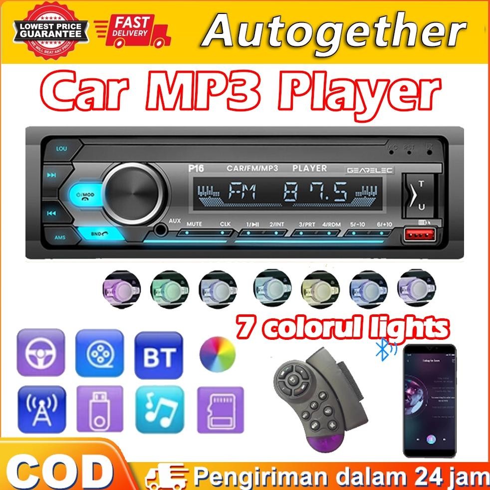 1Din Universal Tape Mobil Audio MP3 Player Single Din Version Multifungsi 60W Bluetooth5.0 USB MP3 F