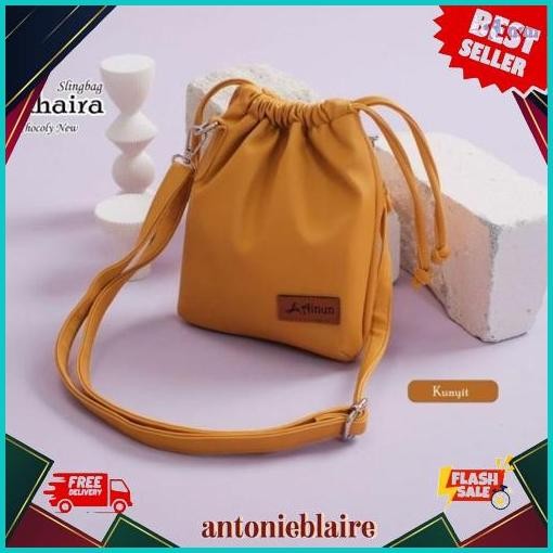 Ummi Hijab - TAS SELEMPANG SERUT KHAIRA By AINUN BAHAN CHOCOLY WATERPROOF Sale