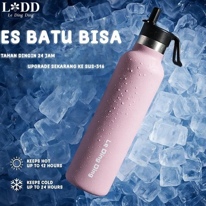 LDD-Tumbler Stainless Botol Minum 1 Liter Quality Tumbler Tahan Panas Dingin 24 Jam Portable Tumbler