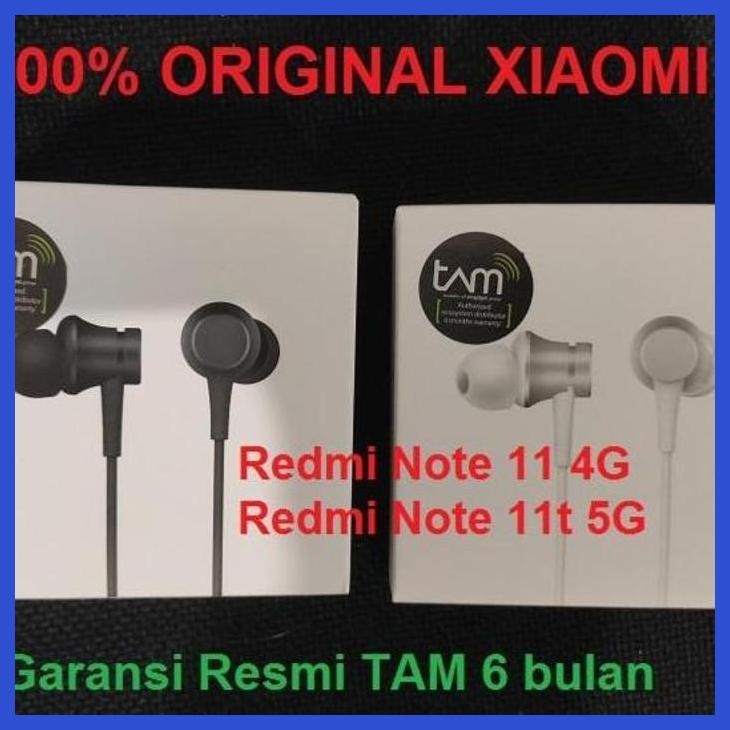 SALE HEADSET EARPHONE XIAOMI REDMI NOTE 11 4G REDMI NOTE 11T 5G ORIGINAL GOOD QUALITY