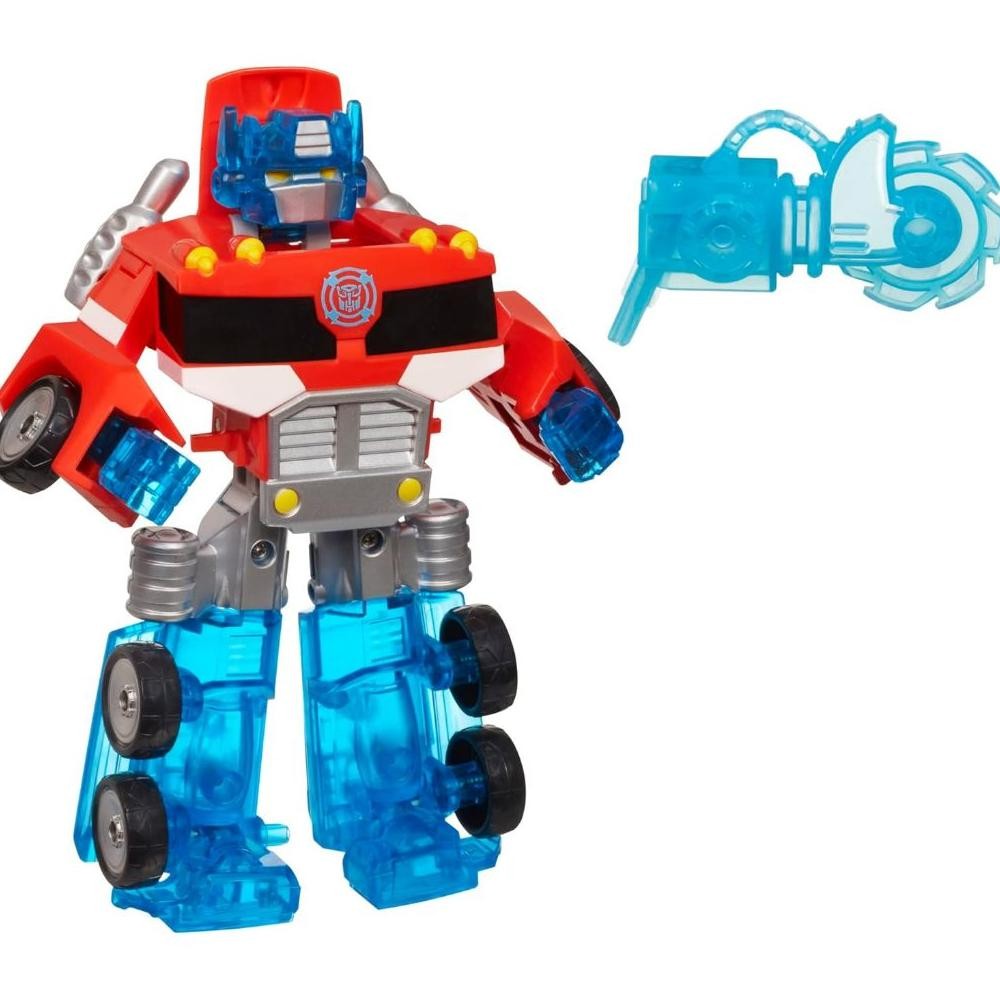 TERJAMIN ASLI READY TRANSFORMERS RESCUE BOTS ENERGIZE OPTIMUS PRIME ACTION FIGURE, 7-INCH SCALE,